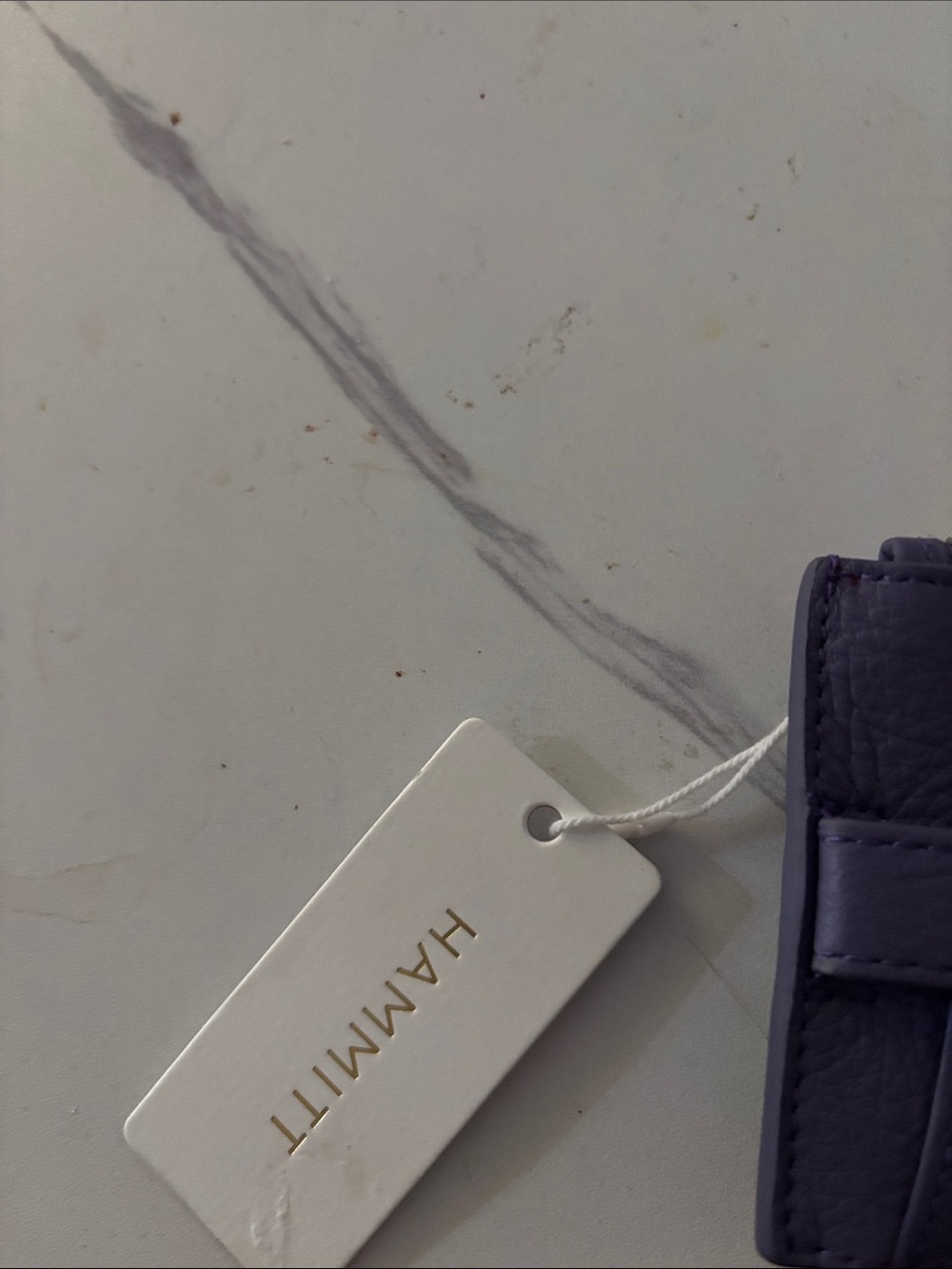 Hammitt blue Leather  Card Wallet with Zipper - Picture 3 of 3